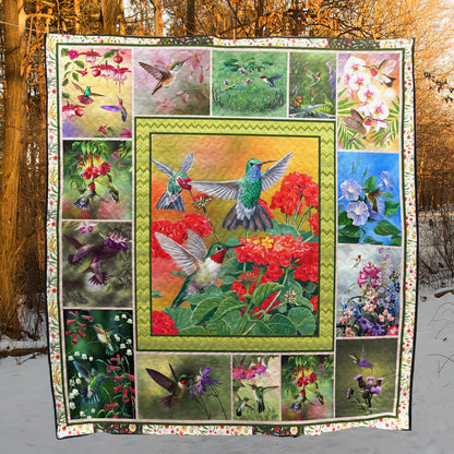 Hummingbird CL28110316MDQ Quilt Blanket