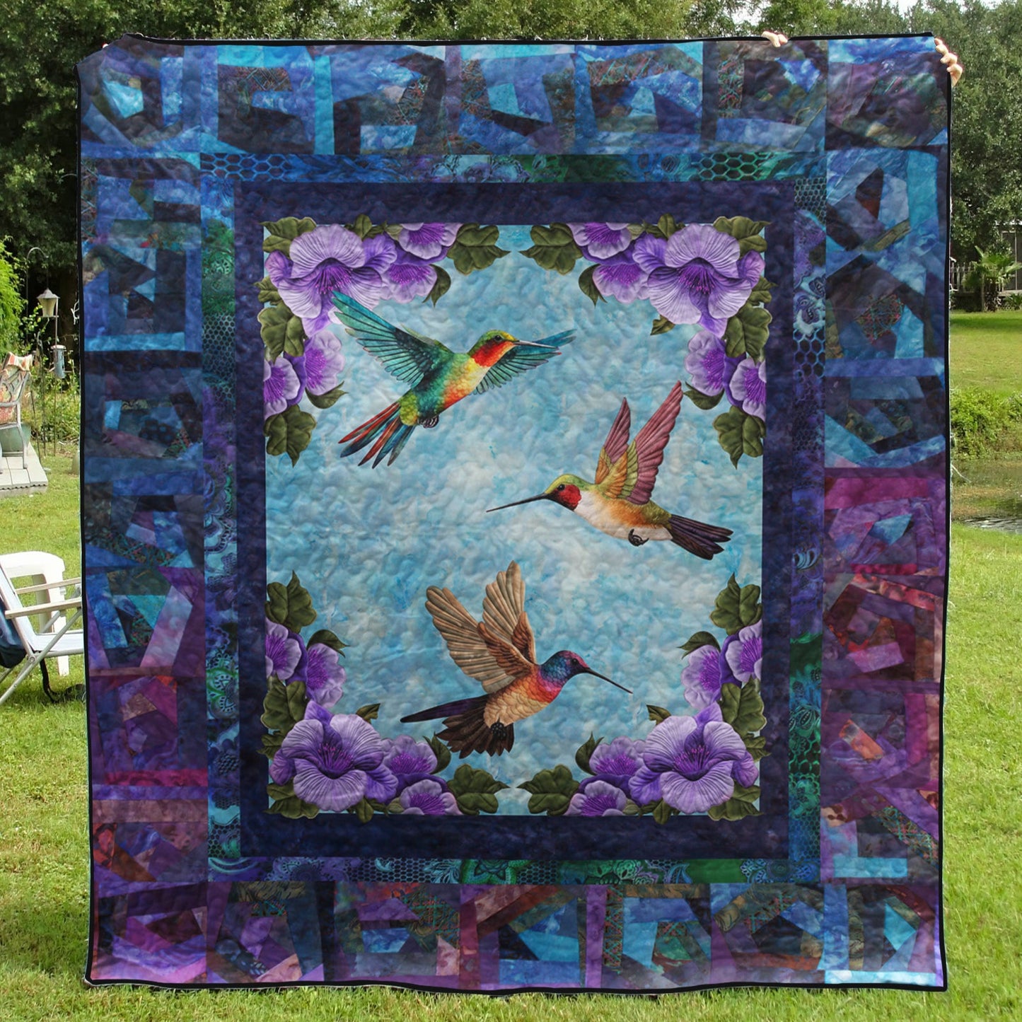 Hummingbird CLA06120345Q Art Quilt