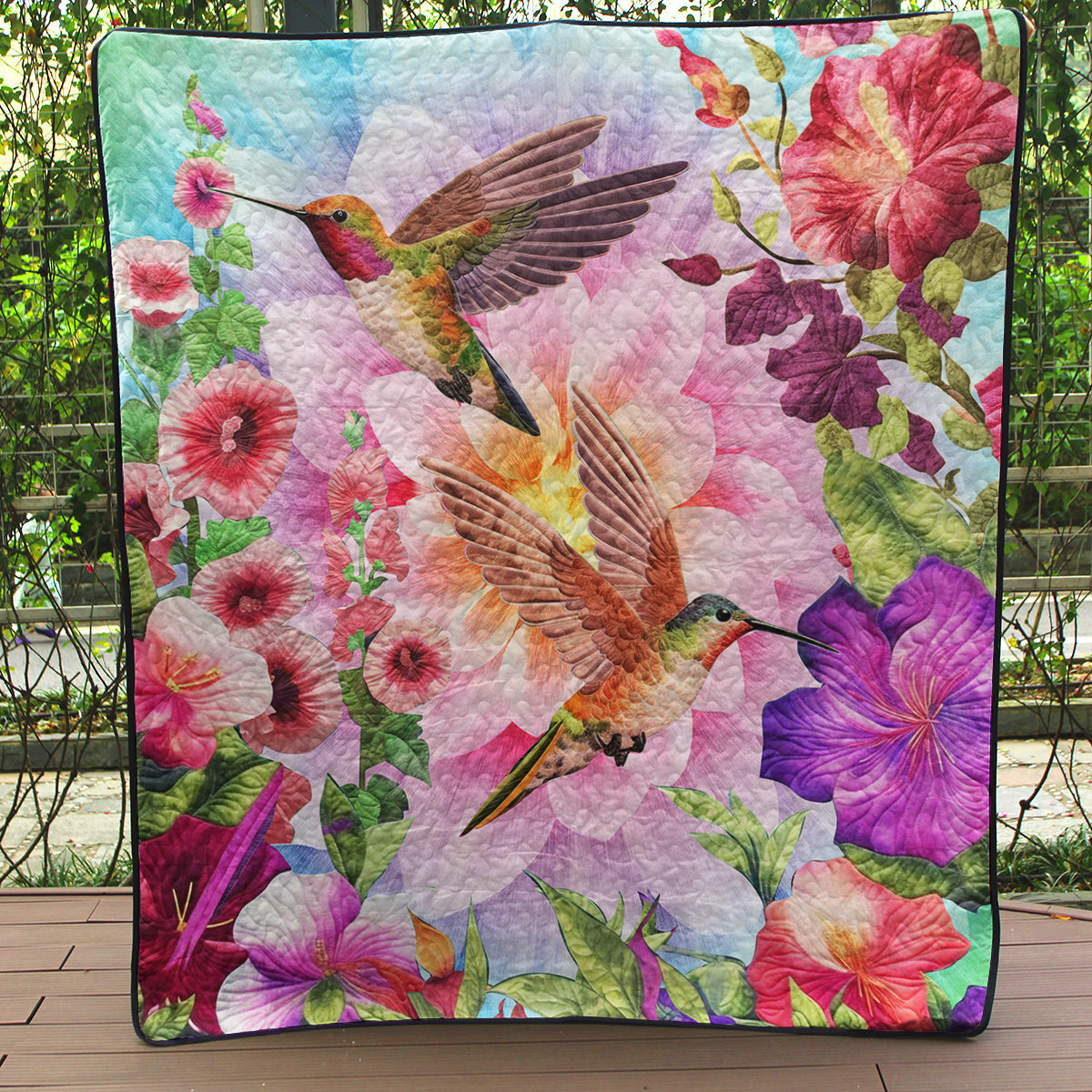 Hummingbird CLA0710507Q Art Quilt