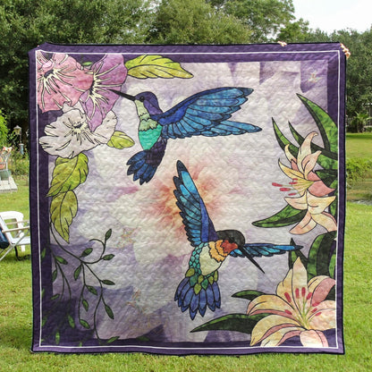 Hummingbird CLA0710510Q Quilt Blanket