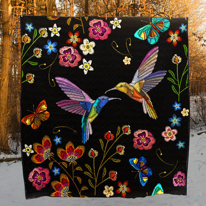 Hummingbird CLA0810292Q Quilt Blanket