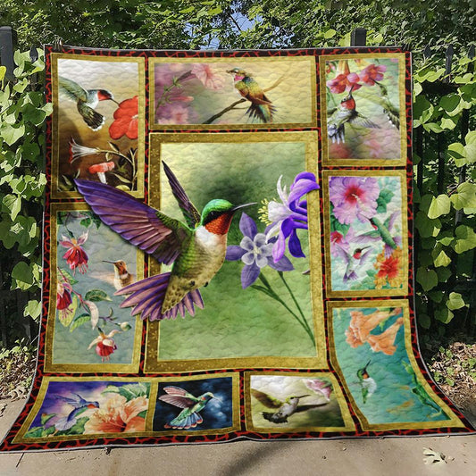 Hummingbird CLA0810295Q Quilt Blanket