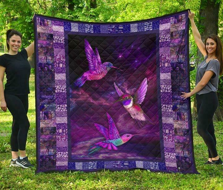 Hummingbird CLA0810304Q Quilt Blanket