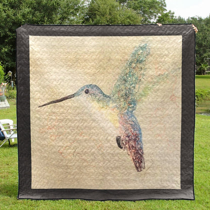 Hummingbird CLA25110558Q Quilt Blanket