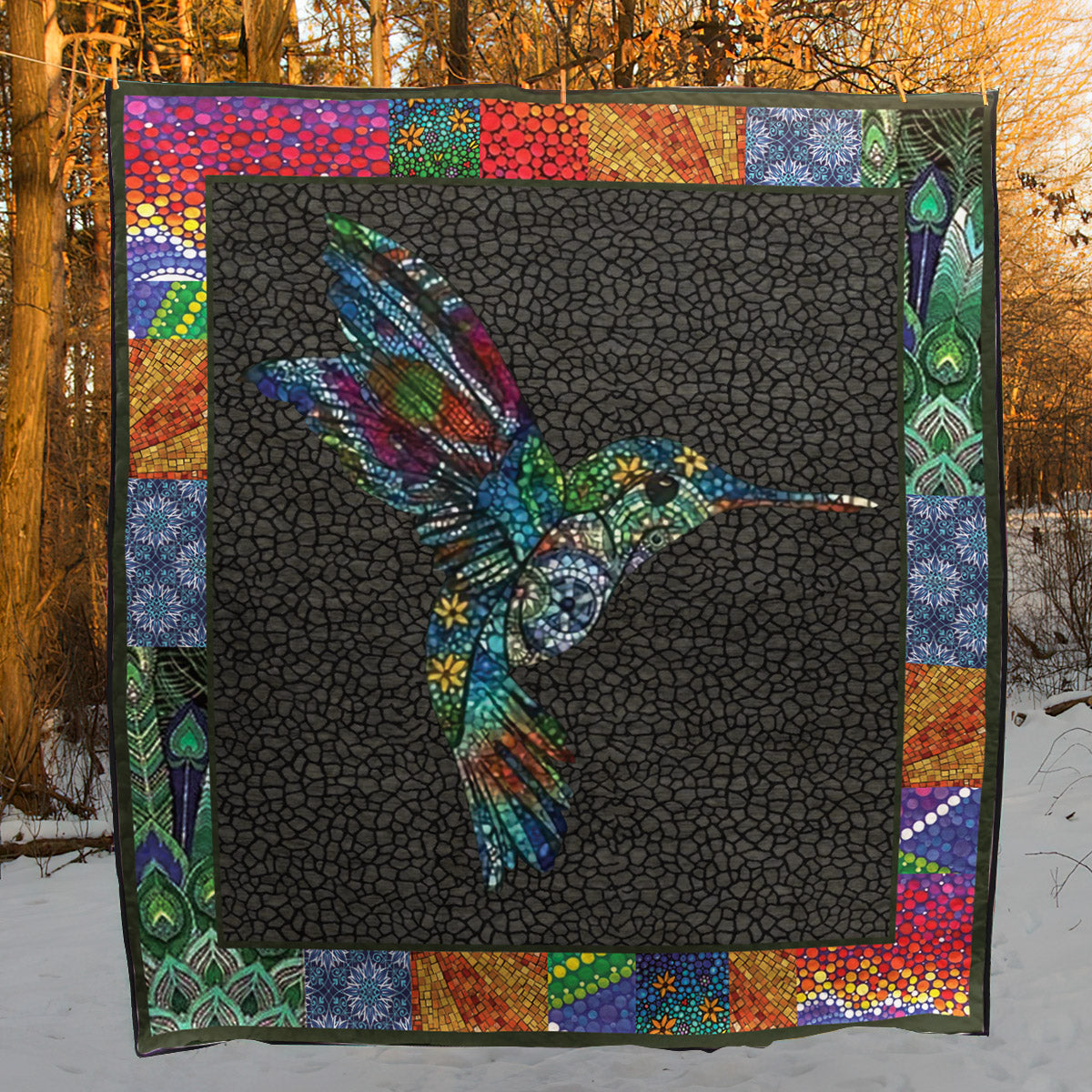 Hummingbird CLM1410048 Quilt Blanket