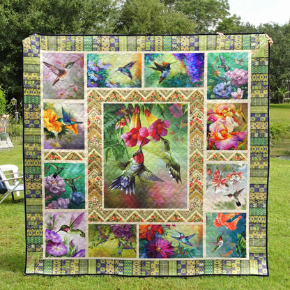 Hummingbird D010765 Quilt Blanket