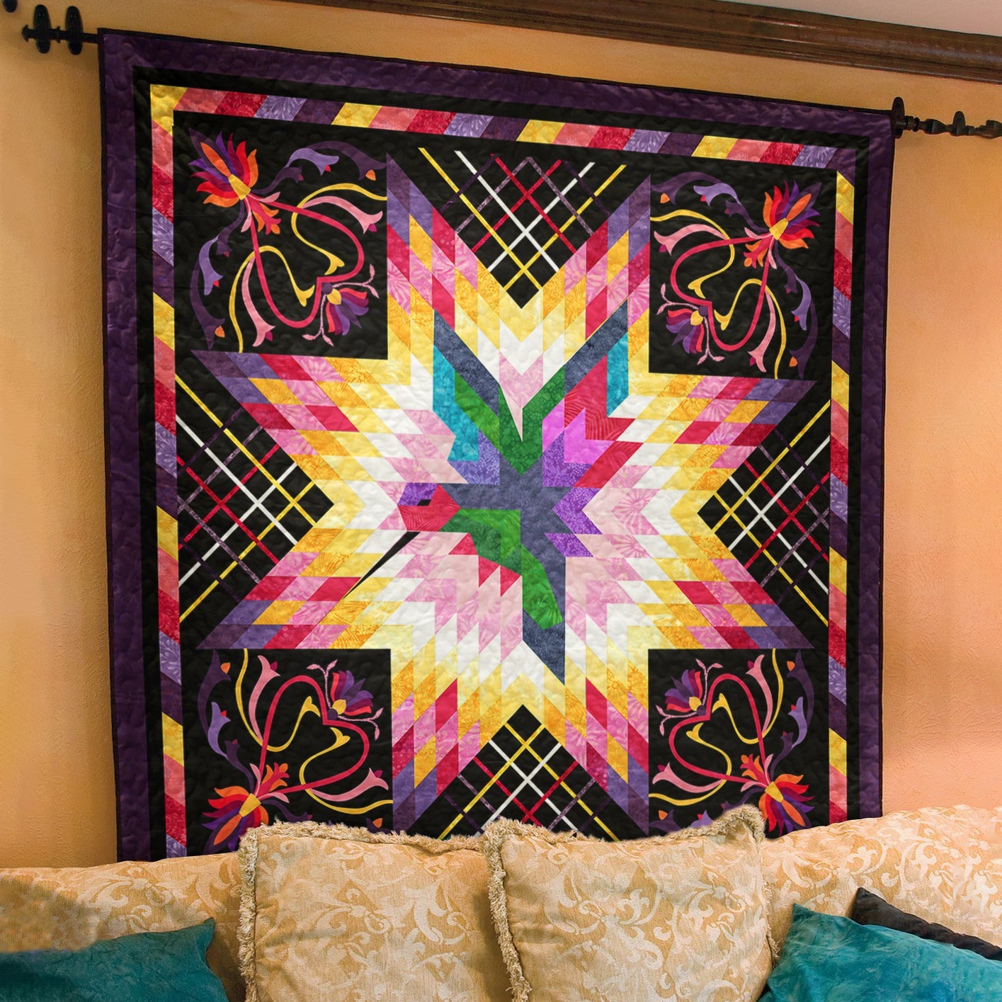 Hummingbird Native American Inspired Art Quilt TL260501Y
