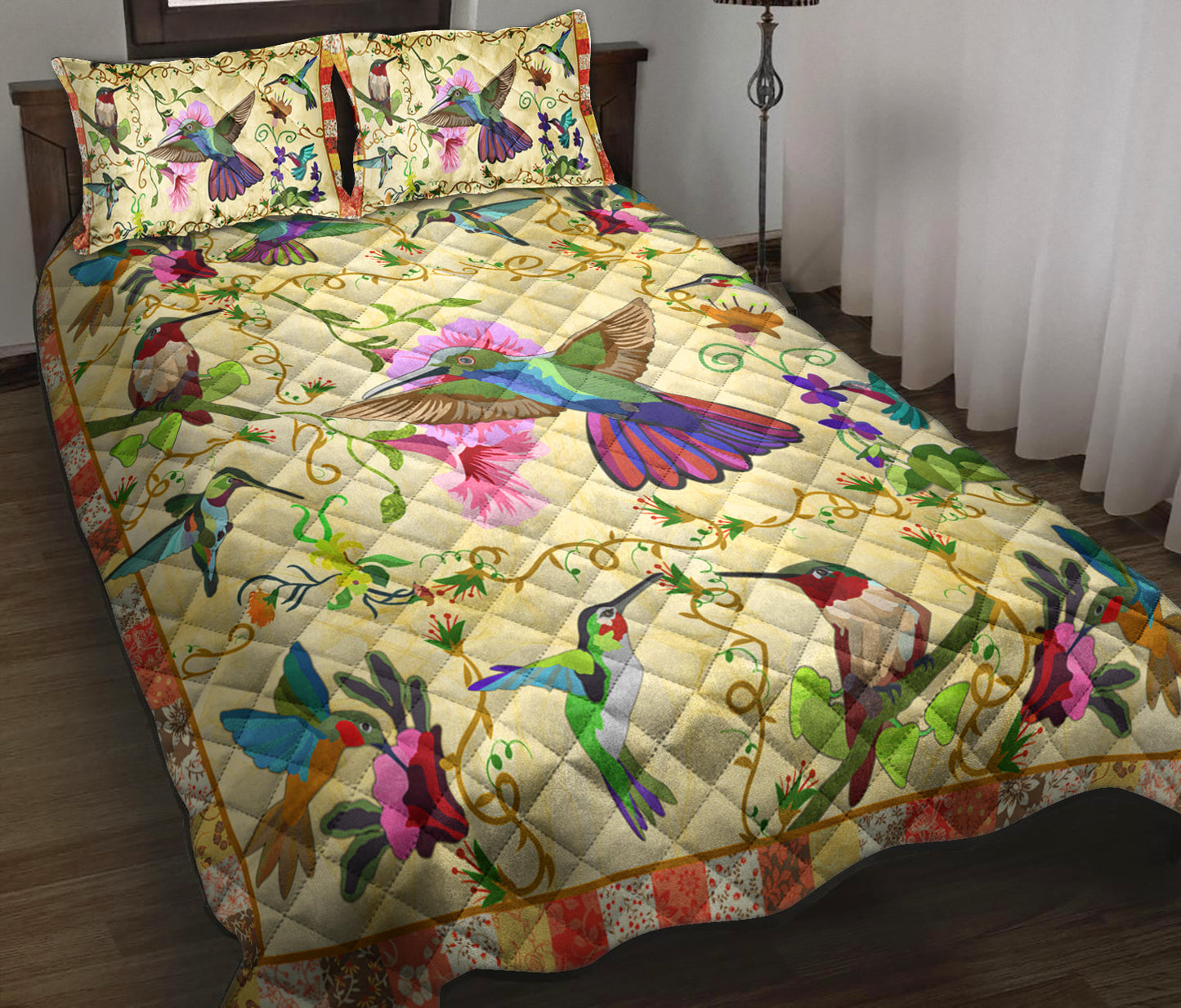 Hummingbird Quilt Bedding Set TL090925