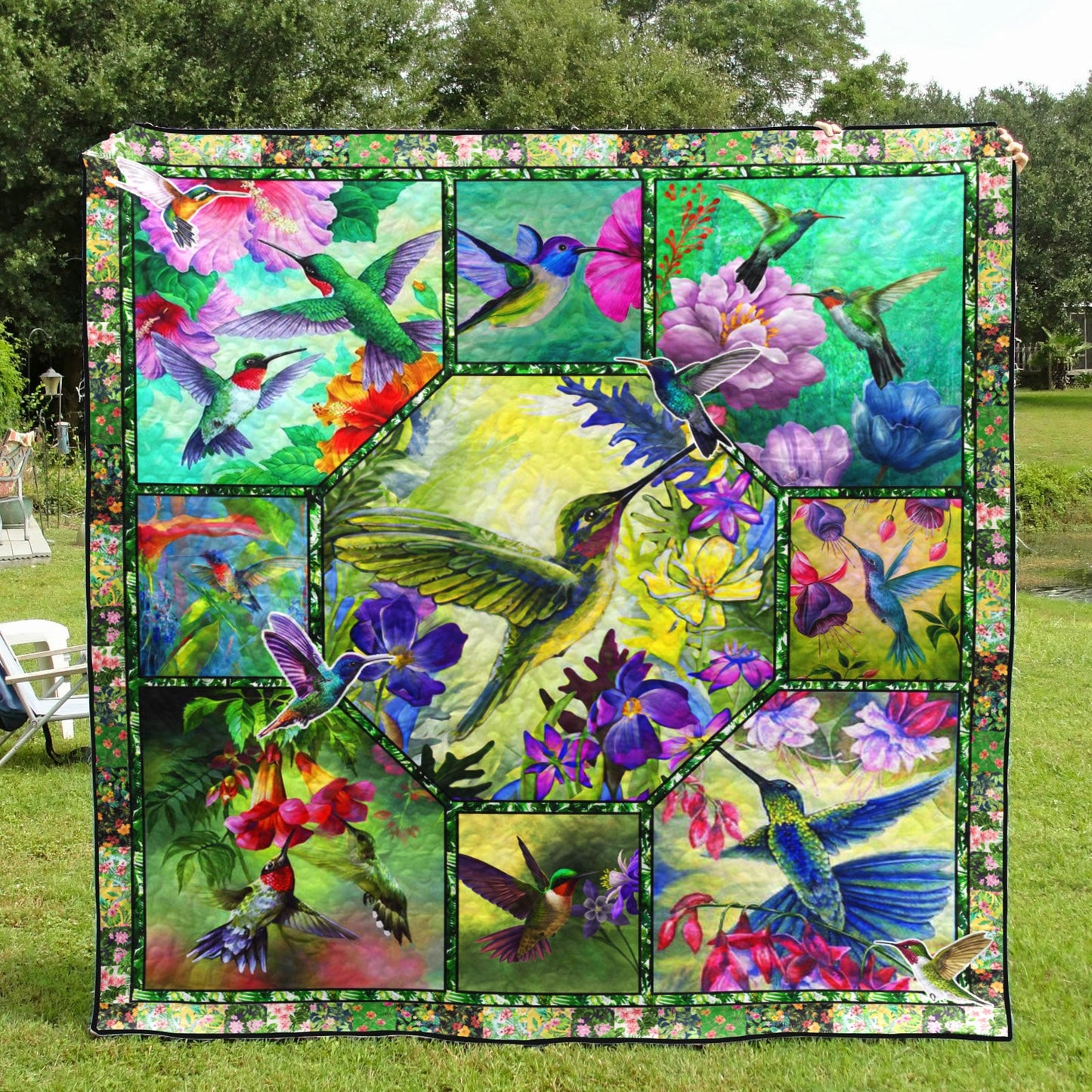 Hummingbird Quilt Blanket HN271002T