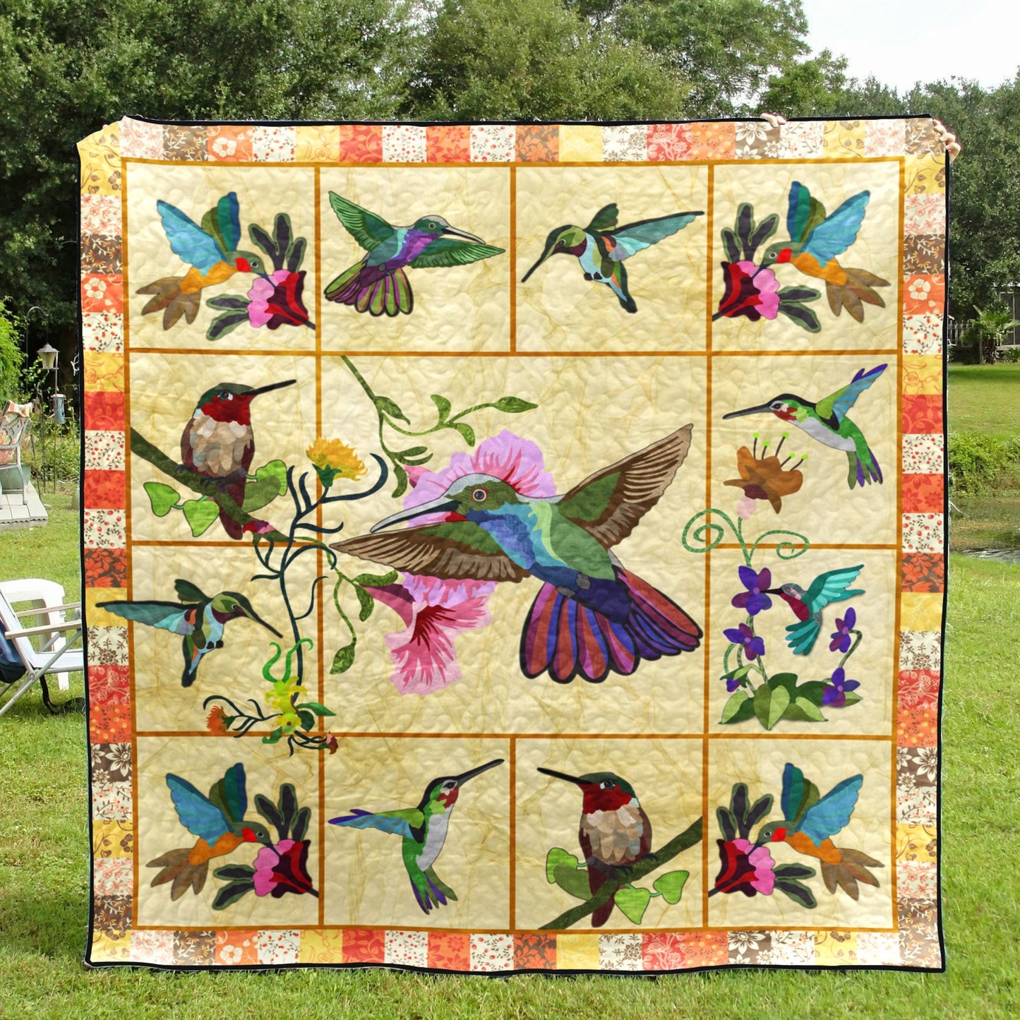 Hummingbird TD14110112 Quilt Blanket