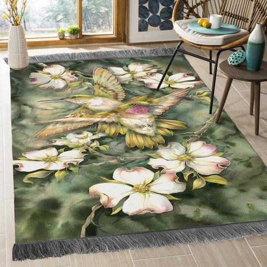 Hummingbird And Flower BT0510160O Decorative Floor-cloth