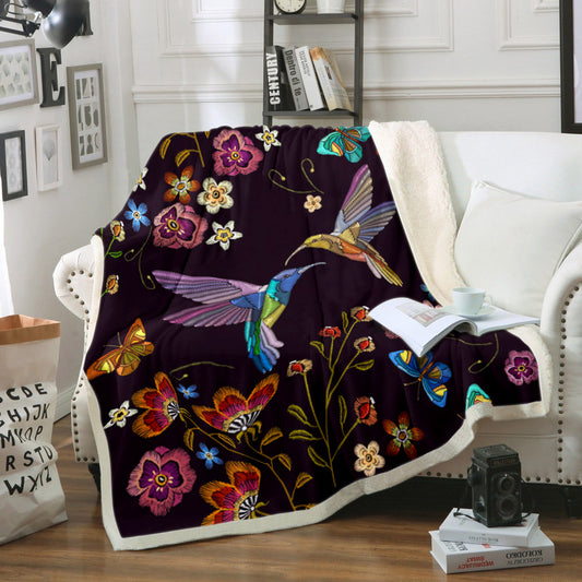 Hummingbird HM140815TT Sherpa Fleece Blanket