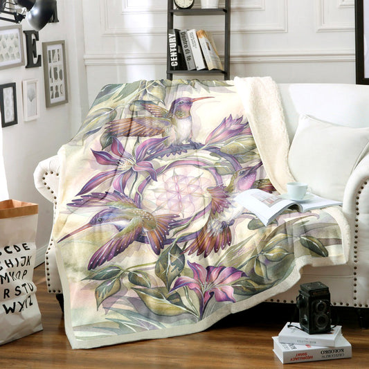 Hummingbird HM1409055TT Sherpa Fleece Blanket