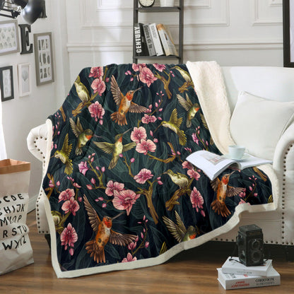 Hummingbird NN0709105TM Sherpa Fleece Blanket