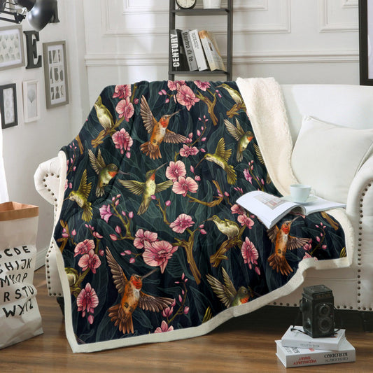 Hummingbird NN0709105TM Sherpa Fleece Blanket