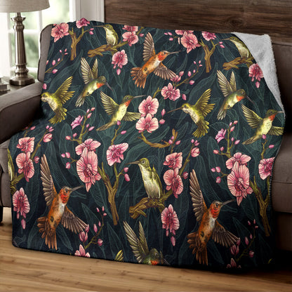 Hummingbird NN0709105TM Sherpa Fleece Blanket