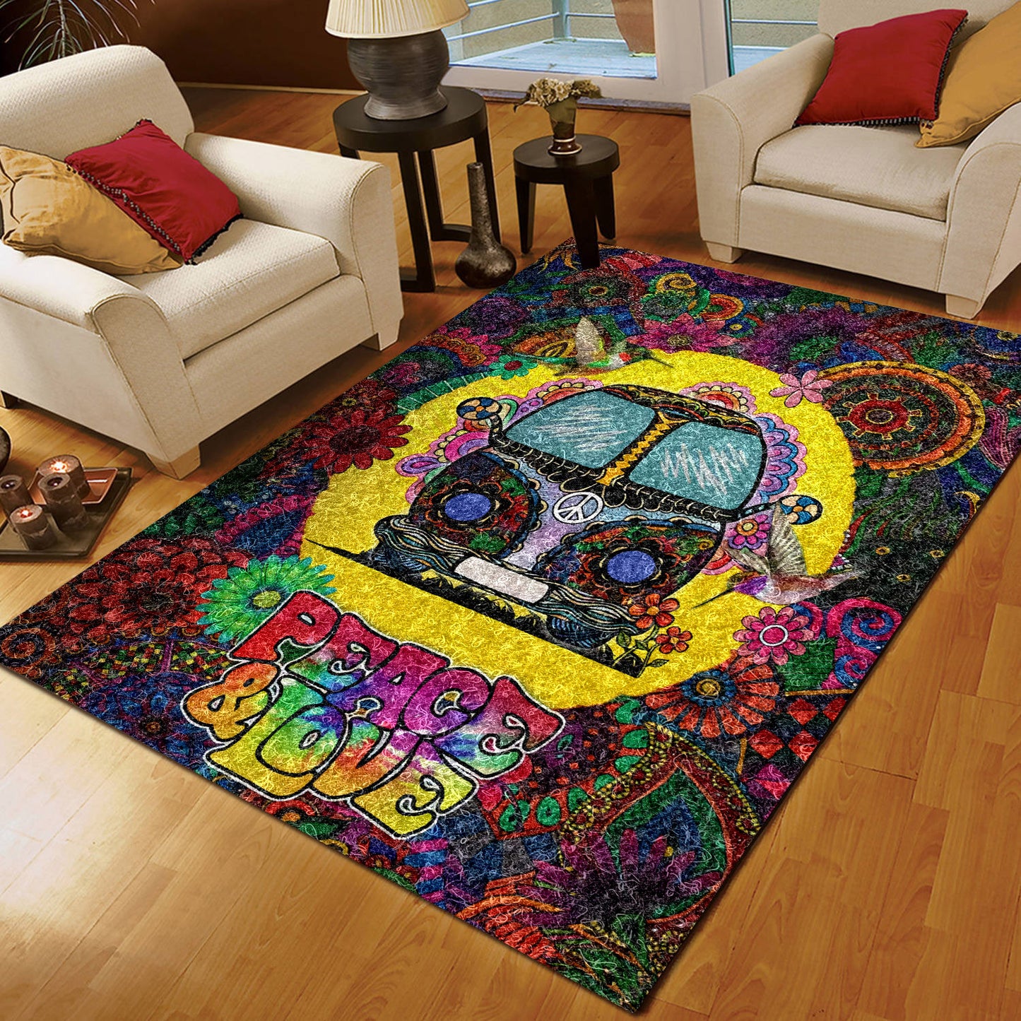 Hummingbird Peace And Love CLA18100212R Rug