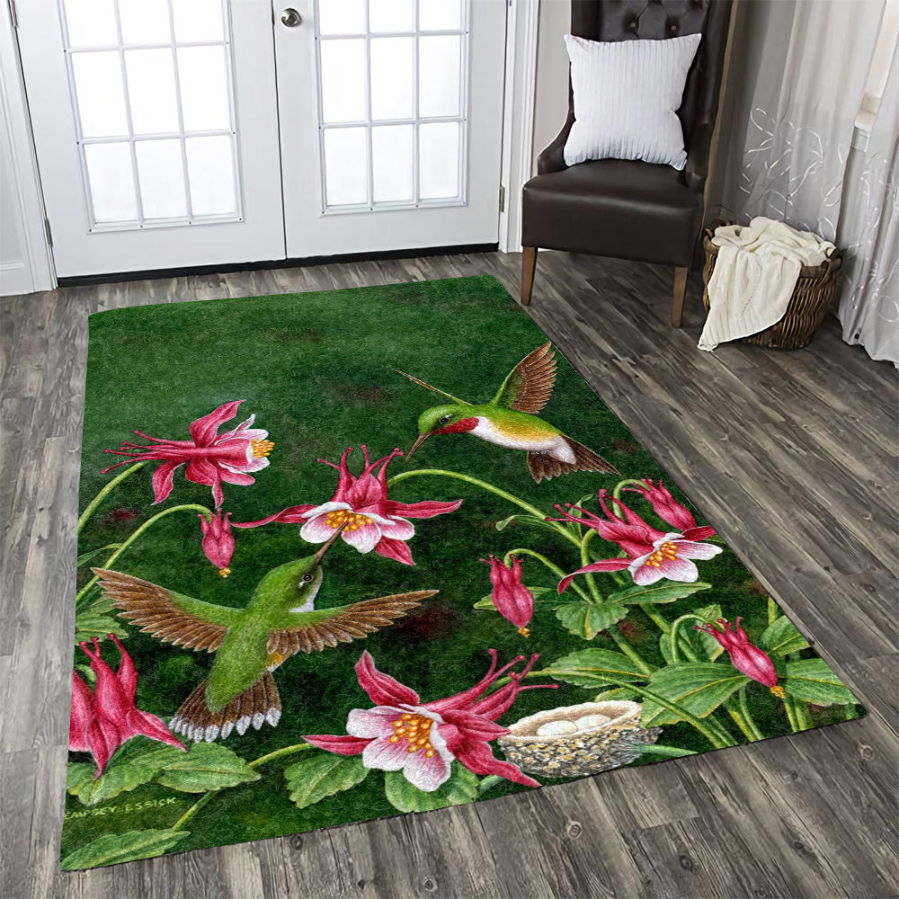 Round Hummingbird Rug Hummingbird TN160838M Rug – Charming Favor
