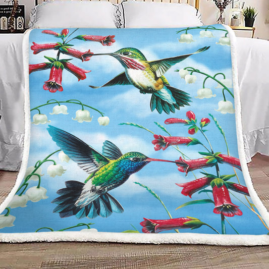 Hummingbirds TT1110087TT Sherpa Fleece Blanket