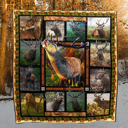 Hunting Beautiful Deer Camo CL16110199MDQ Quilt Blanket