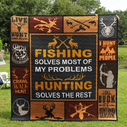 Hunting CL15100210MDQ Quilt Blanket