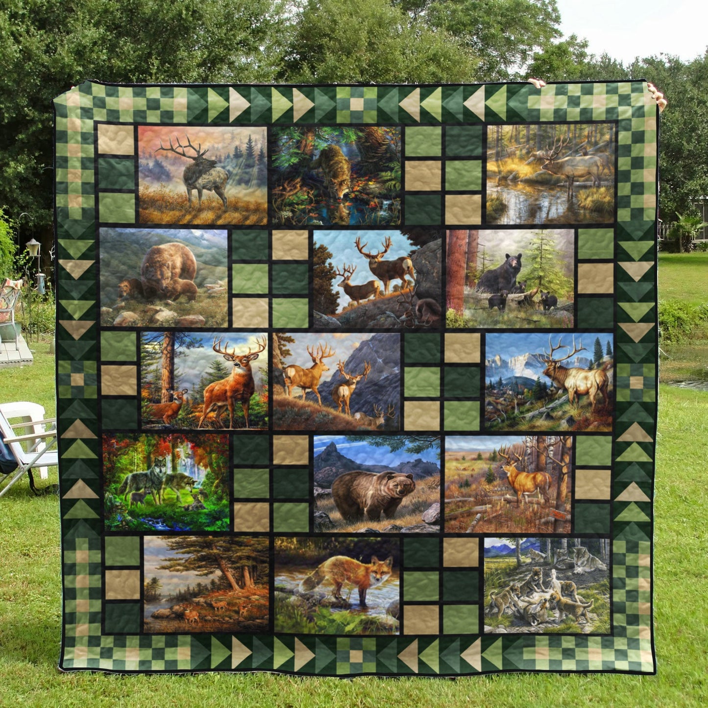 Hunting CLA1610726Q Quilt Blanket