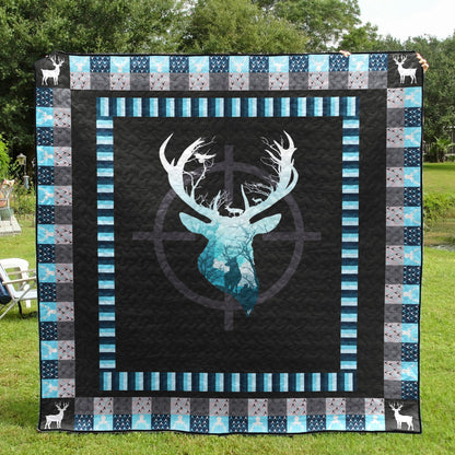 Hunting Deer Hunting Art CLA0211088Q Quilt Blanket