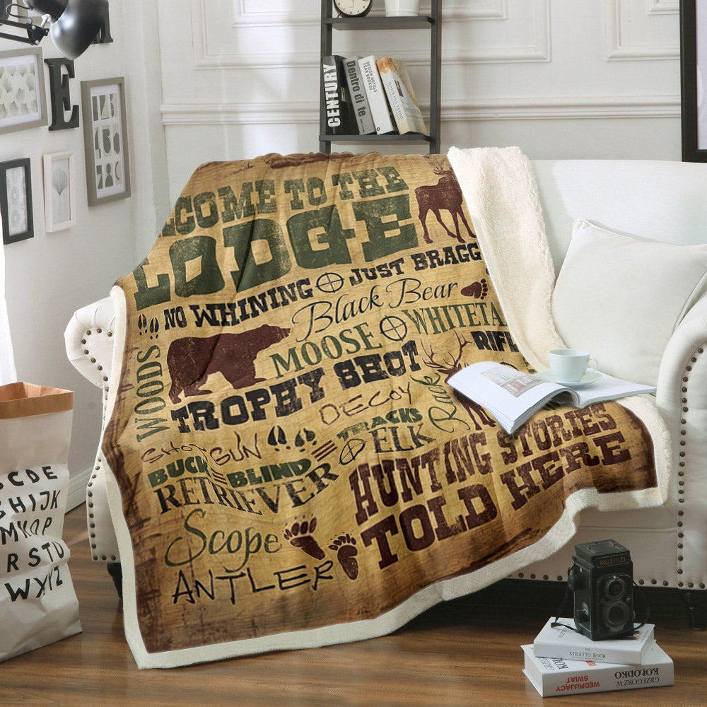 Hunting HM030932TT Sherpa Fleece Blanket