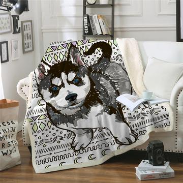 Husky CLA0910173F Sherpa Fleece Blanket