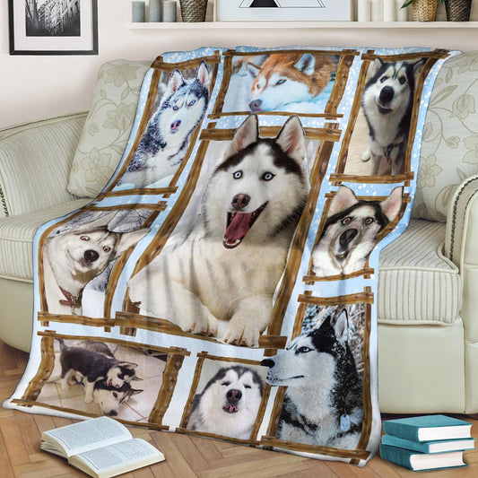 Husky CLA21100954F Sherpa Fleece Blanket