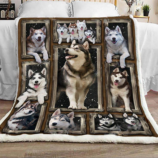 Husky CLM2812421S Sherpa Fleece Blanket