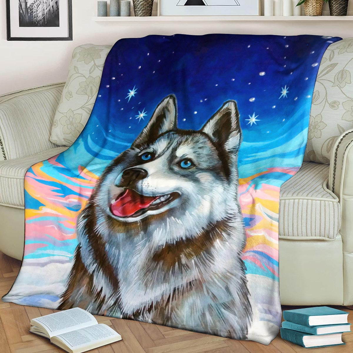 Husky DD150826F Sherpa Fleece Blanket