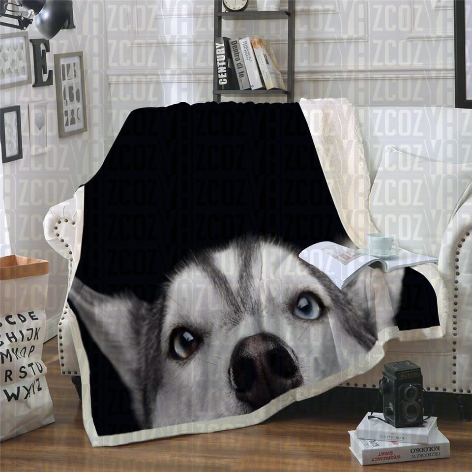 Husky d CL21110508MDF Sherpa Fleece Blanket