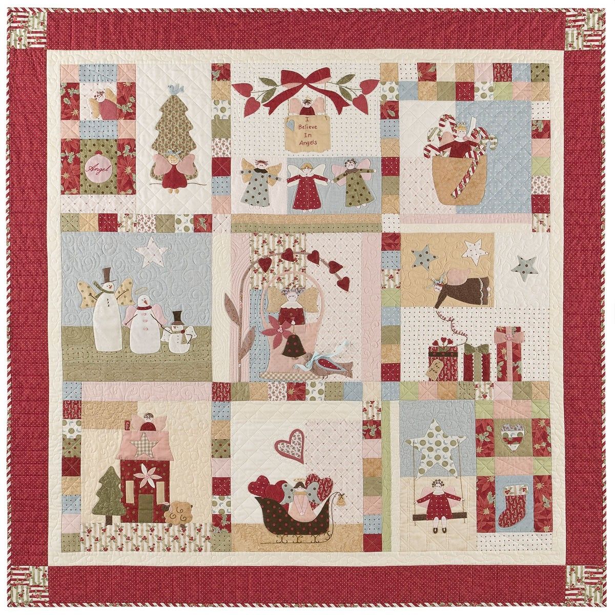 I Believe In Angles Block Of The Month Quilt Blanket CLH221002Q