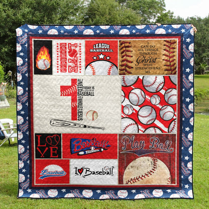 I Love Baseball CLH0811087Q Quilt Blanket