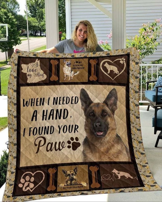 I Love My German Shepherd CLA31100892Q Quilt Blanket