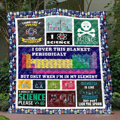 I Love Science Chemistry PKT200633 Quilt Blanket