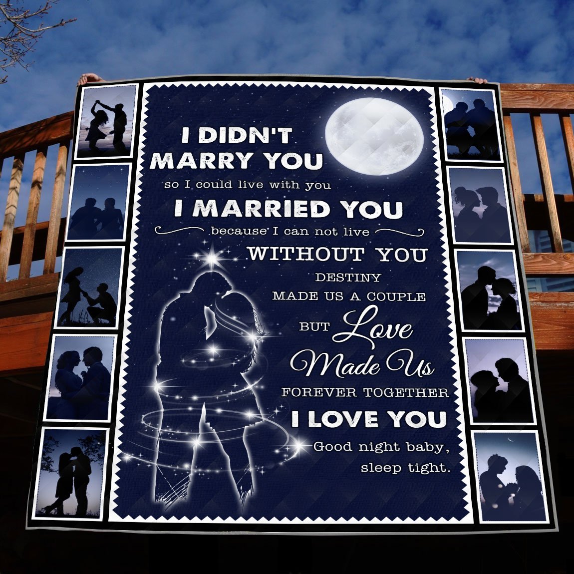 I Married You I Love You CL12110118MDQ Quilt Blanket