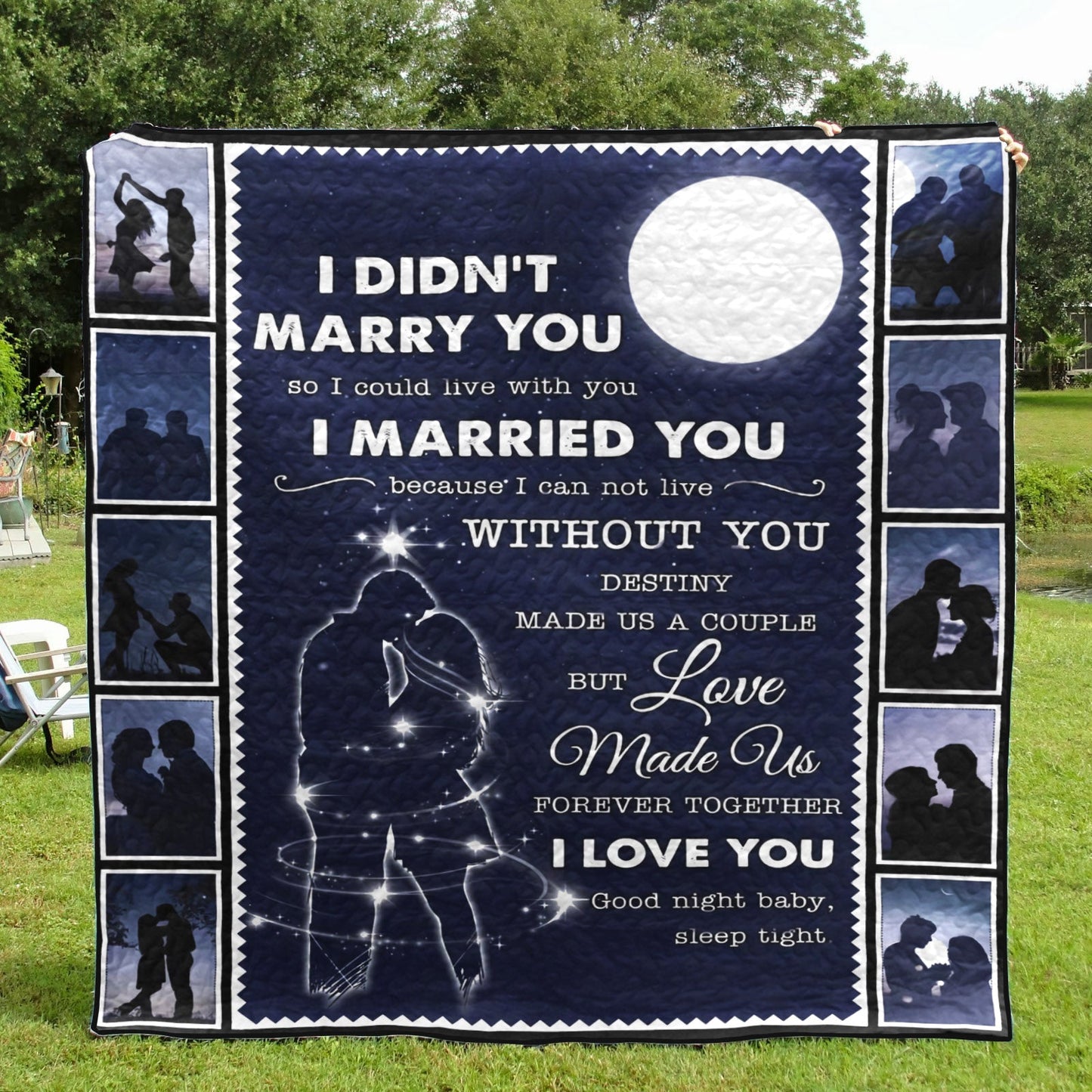 I Married You I Love You CL12110118MDQ Quilt Blanket