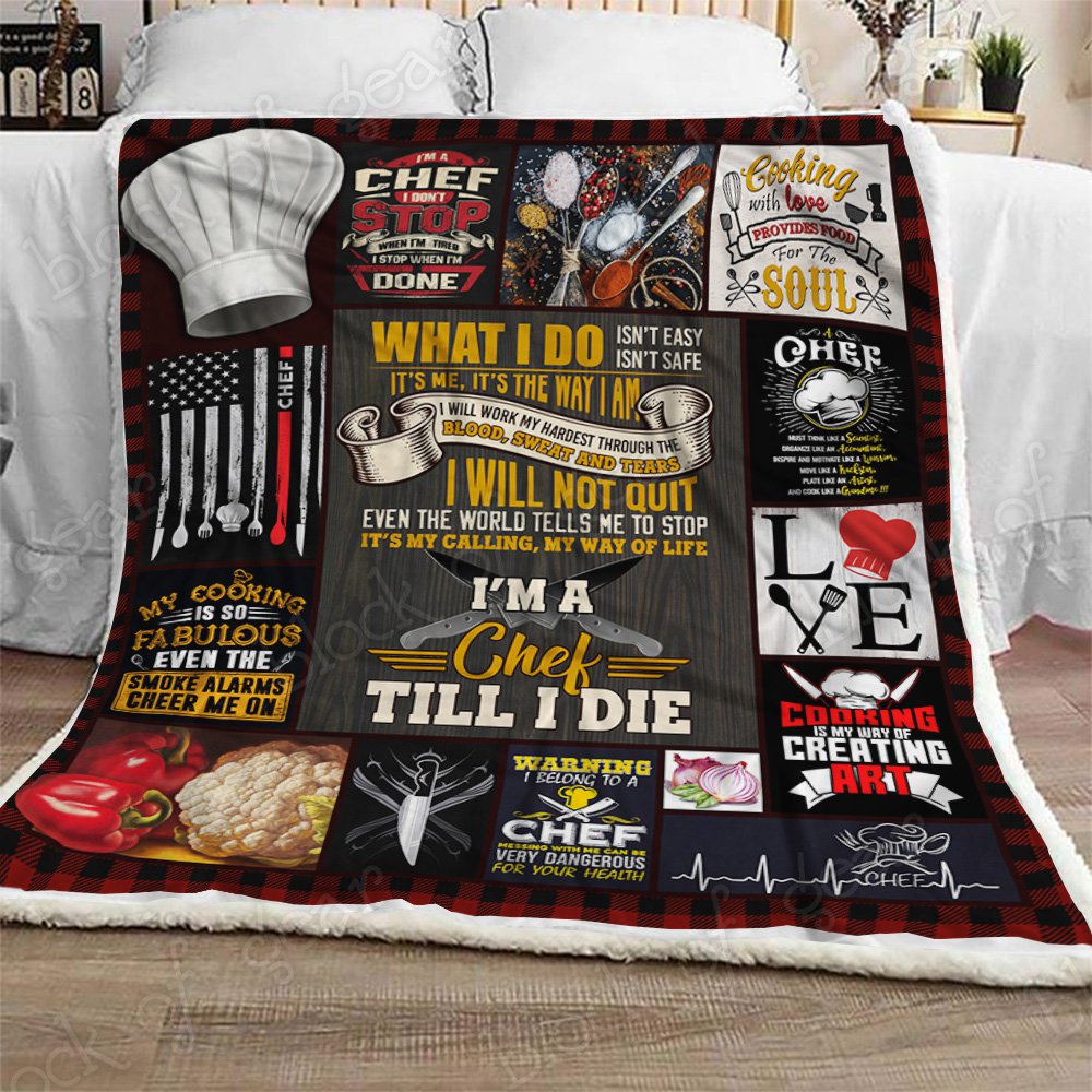 I Am A Chef CL2709188MDF Sherpa Fleece Blanket
