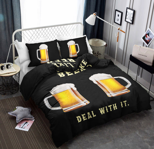 I Love Beer Deal With It CLA19100310B Bedding Sets