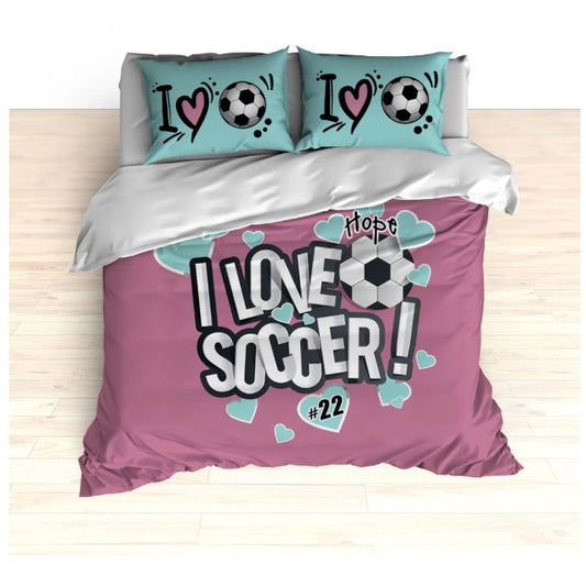 I Love Soccer CLA0210426B Bedding Sets