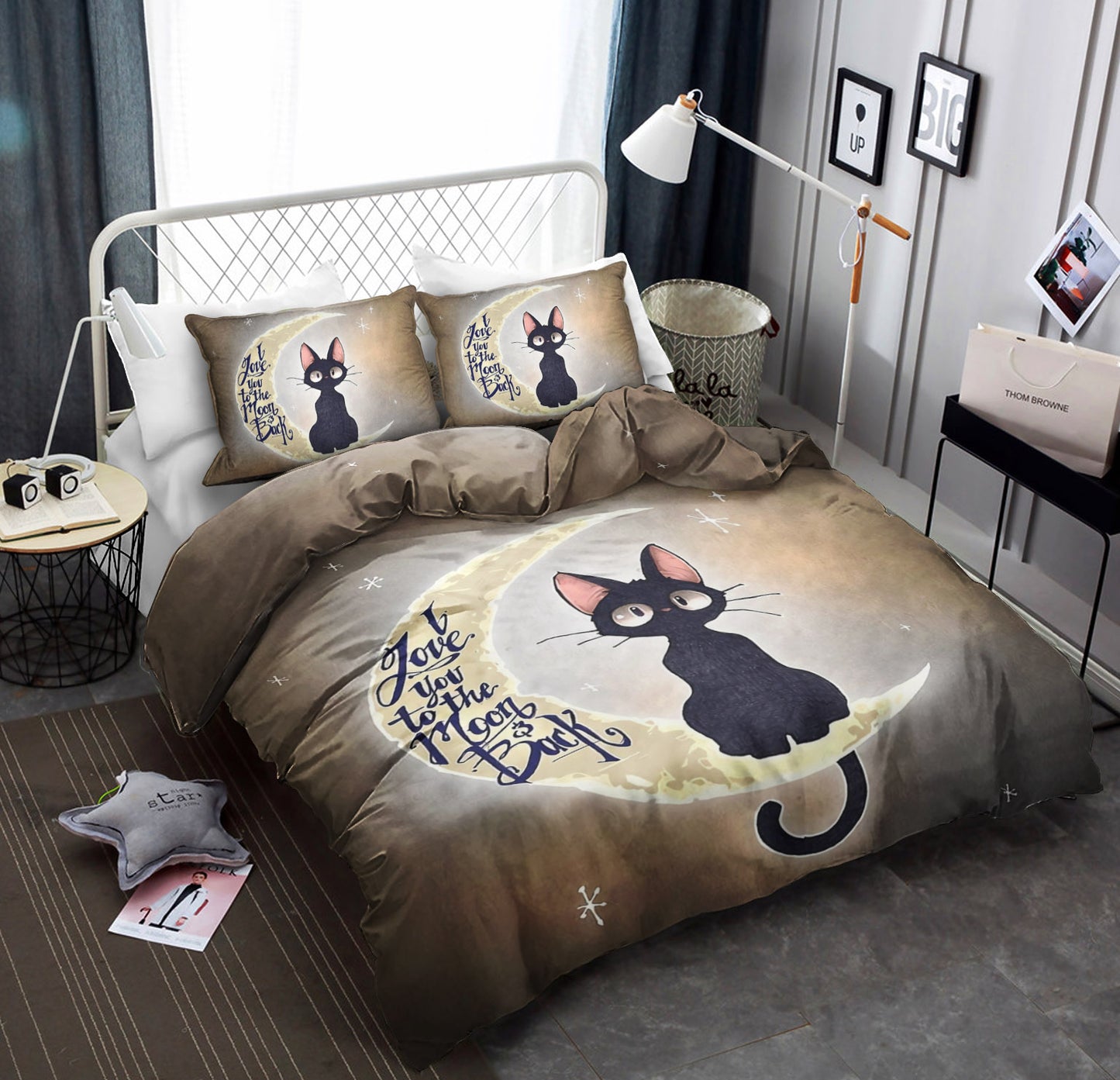 I Love You To The Moon And Back Cat BT080991B Bedding Sets