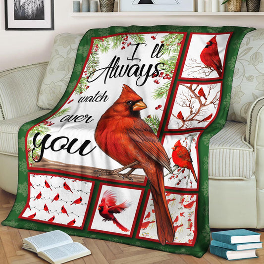 I ll Always Watch Over You Cardinal CLA21100823F Sherpa Fleece Blanket