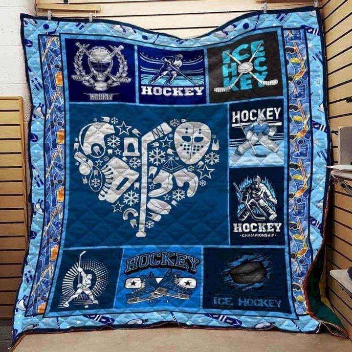 Ice Hockey CLD270667 Quilt Blanket