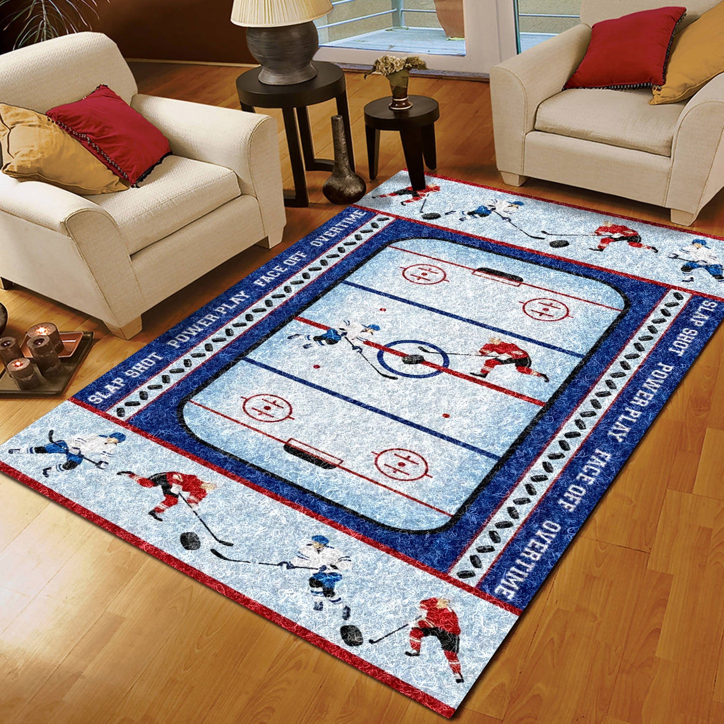 Ice Hockey Rink CLA1410168R Rug