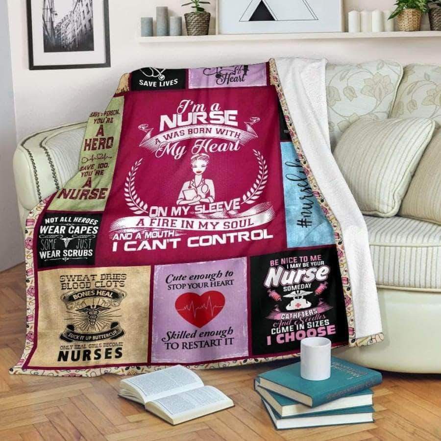 Im A Nurse CL05100295MDF Sherpa Fleece Blanket