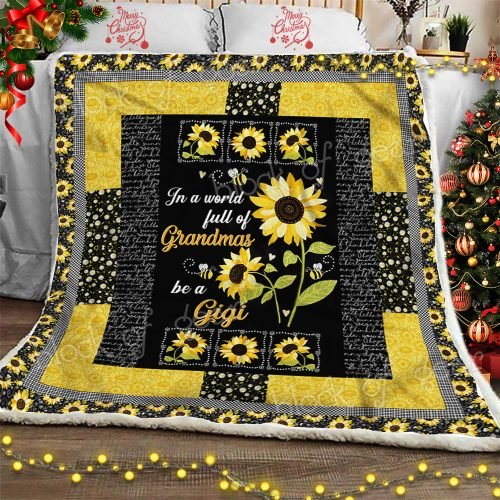 In A World Full Of Grandmas Be A Gigi CL30100159MDF Sherpa Fleece Blanket
