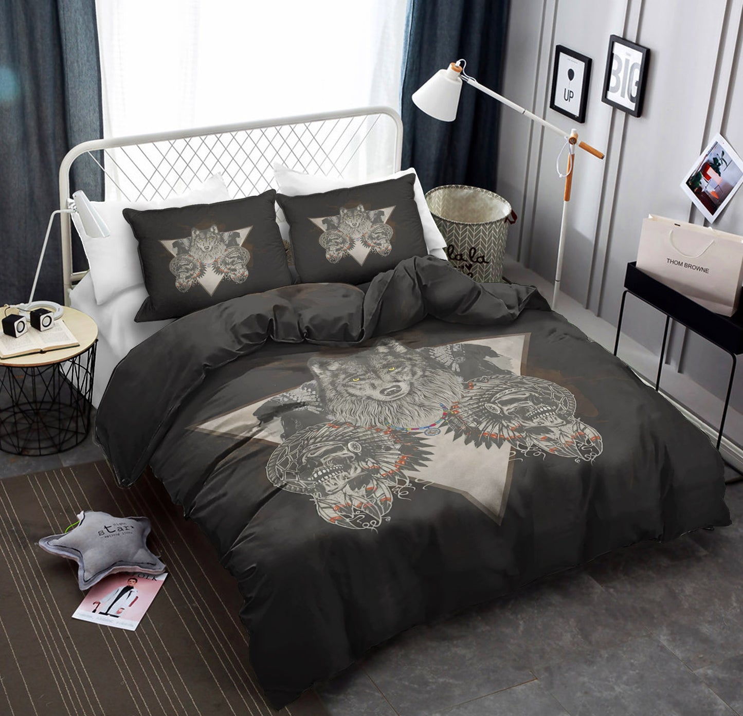 Indians Wolf Skull CLA19100226B Bedding Sets