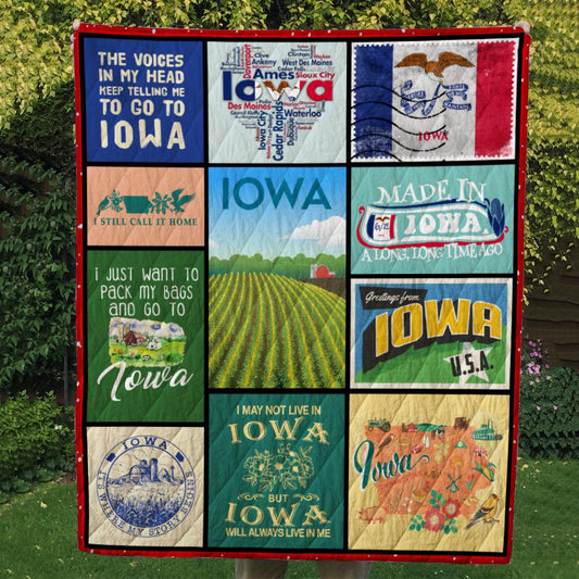 Iowa CL14100271MDQ Quilt Blanket